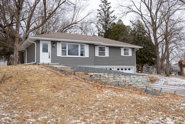 view of front of house featuring a garage