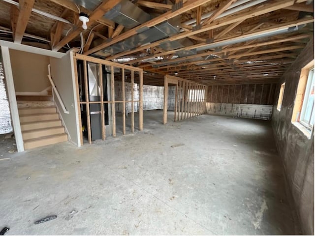 view of basement