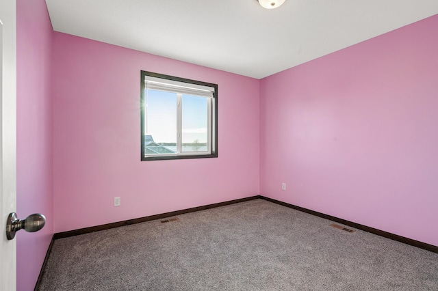 view of carpeted empty room