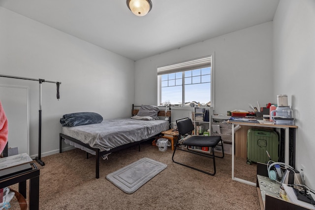 bedroom featuring carpet floors