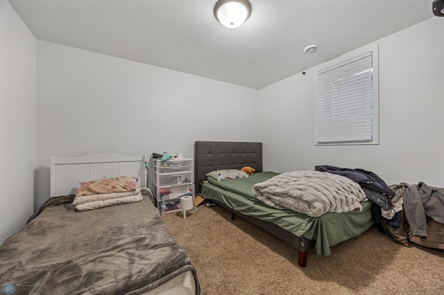 bedroom featuring carpet