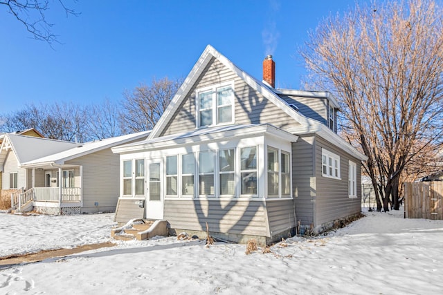 view of front of home