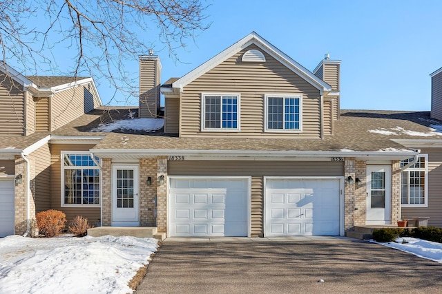 view of front of house featuring a garage