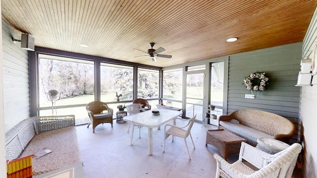 12326 Falk Trl, Northfield, MN 55057 - sunroom with ceiling fan and healthy amount of natural light