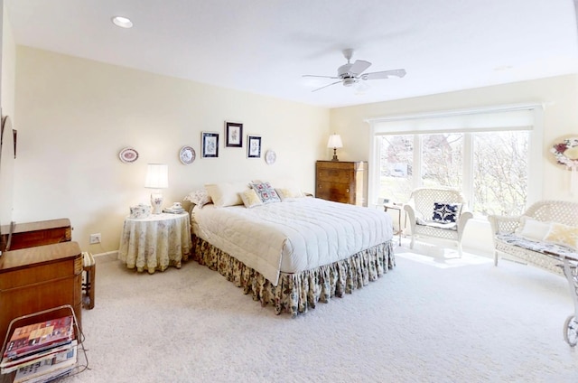 12326 Falk Trl, Northfield, MN 55057 - bedroom featuring carpet flooring, ceiling fan, and baseboards