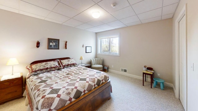 12326 Falk Trl, Northfield, MN 55057 - carpeted bedroom featuring baseboards and a paneled ceiling