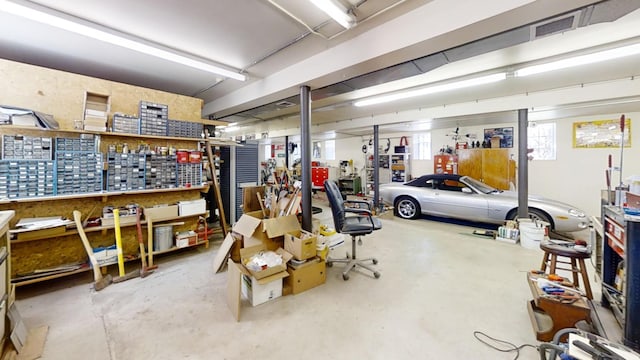 12326 Falk Trl, Northfield, MN 55057 - garage with a workshop area