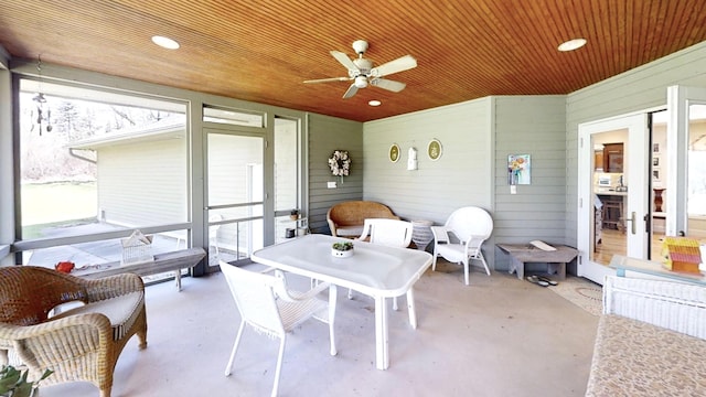 12326 Falk Trl, Northfield, MN 55057 - sunroom / solarium with a ceiling fan