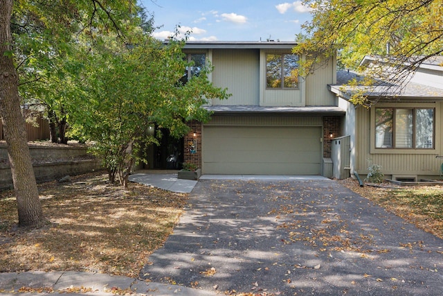 view of front of house featuring a garage