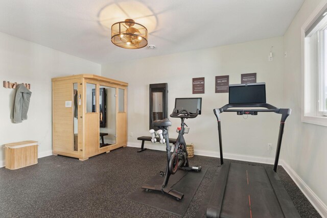 view of exercise room