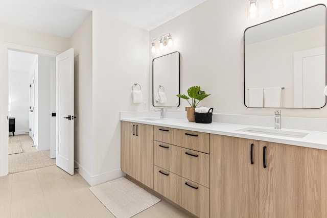 bathroom featuring vanity