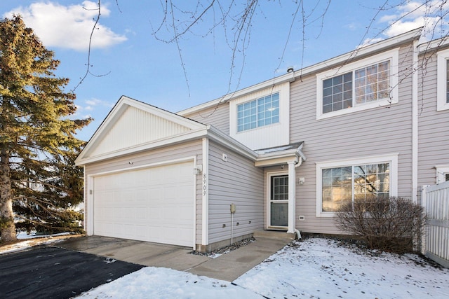 view of front of house featuring a garage