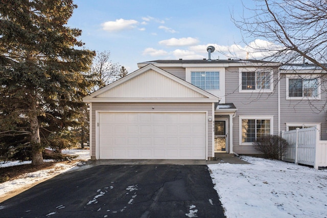 view of front of house featuring a garage