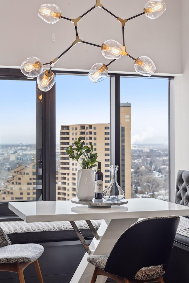 view of dining area