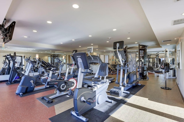 view of exercise room