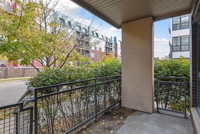 view of balcony