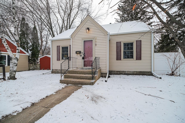 view of bungalow-style home