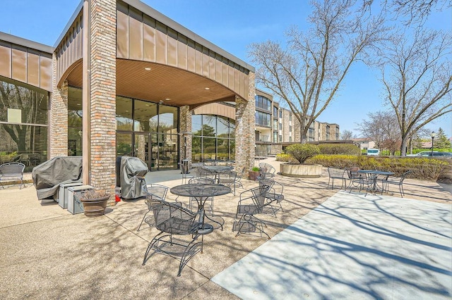 view of patio / terrace with area for grilling