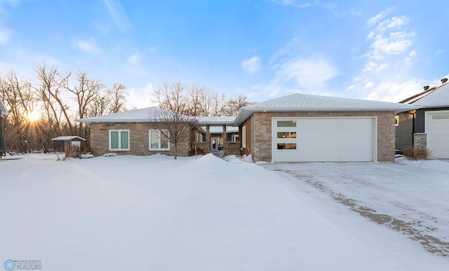 view of front of home featuring a garage