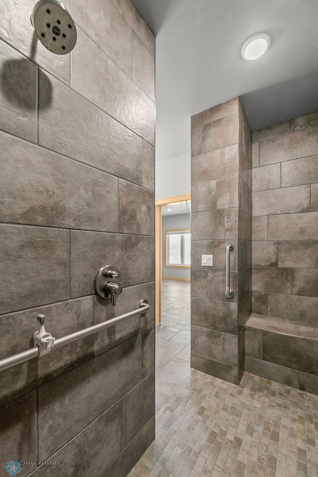 1336 Goldenwood Dr, West Fargo, ND 58078 - bathroom with a tile shower