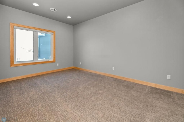 1336 Goldenwood Dr, West Fargo, ND 58078 - carpeted empty room with baseboards and recessed lighting
