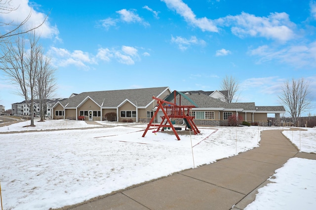 exterior space with a playground