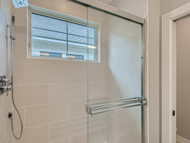 bathroom with walk in shower