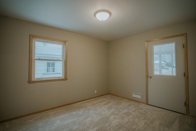 view of carpeted empty room