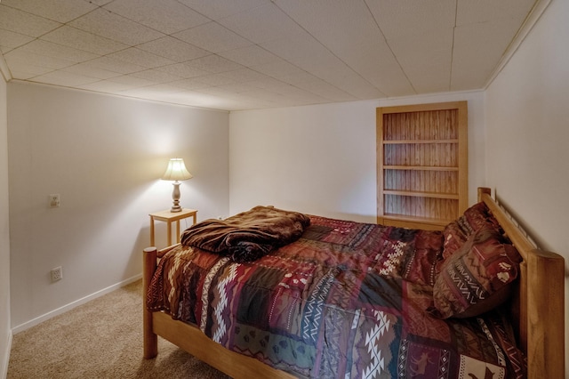 bedroom with carpet