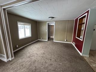 view of carpeted empty room