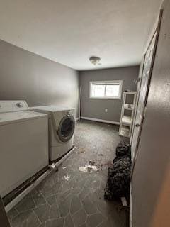 laundry area featuring independent washer and dryer