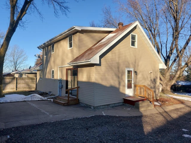 back of house featuring a patio