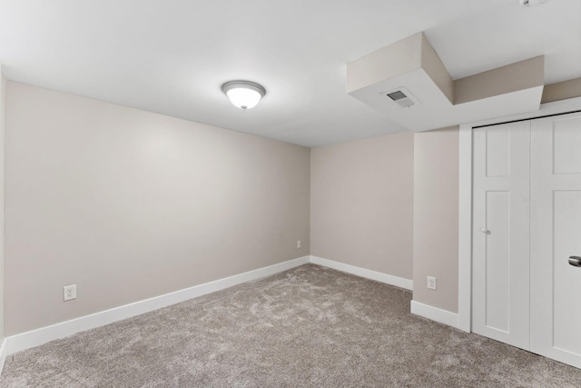 interior space with light colored carpet