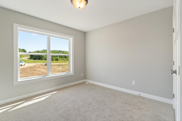 view of carpeted empty room