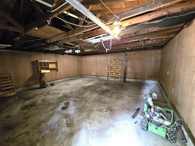 view of basement