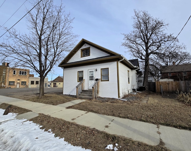 view of bungalow-style house