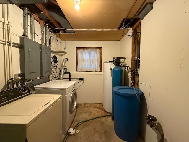 619 10th St, Montevideo, MN 56265 - laundry area with washing machine and dryer and electric panel