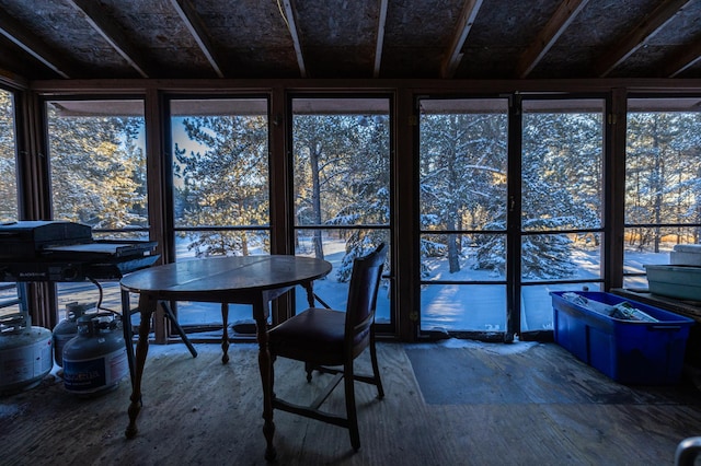 23790 360th St, Huntersville Twp, MN 56464 - view of unfurnished sunroom