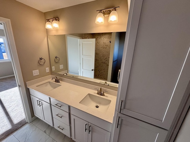 bathroom with vanity