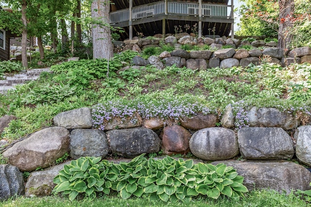 16164 Lakeside Ave SE, Prior Lake, MN 55372 - view of yard with a wooden deck