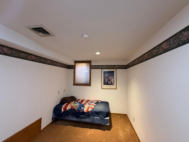 bedroom featuring carpet flooring