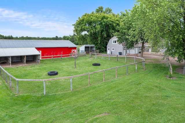 2021 Main St S, Pine City Twp, MN 55063 - view of yard featuring an outbuilding and an exterior structure