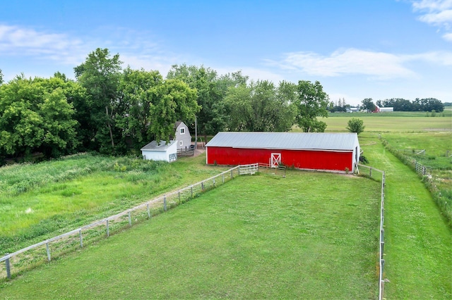 2021 Main St S, Pine City Twp, MN 55063 - view of yard featuring a view of rural / pastoral area, an outbuilding, and a barn