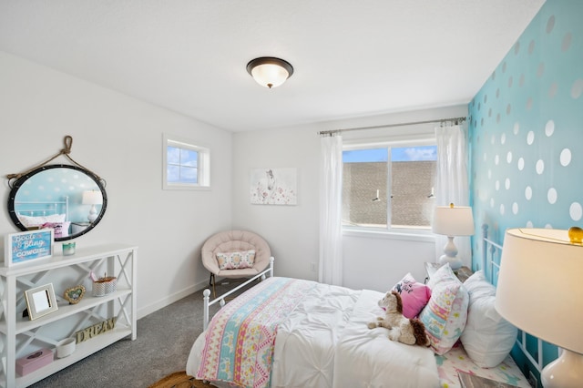 bedroom featuring carpet flooring