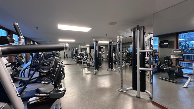 view of workout area