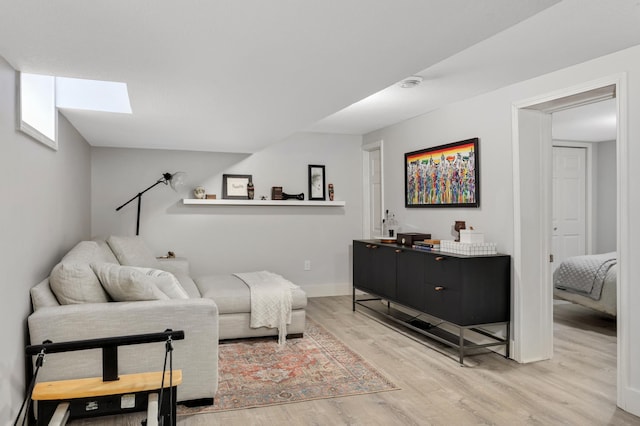 living room featuring hardwood / wood-style flooring