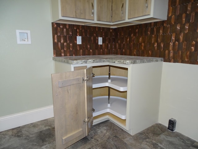 interior details with backsplash