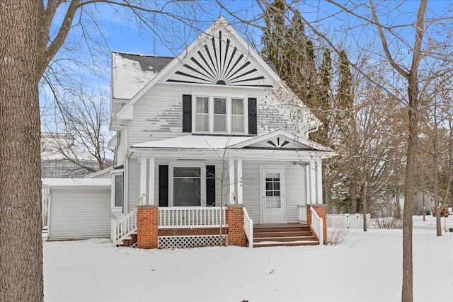 view of front of house featuring a porch