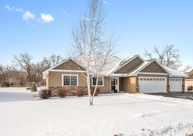 view of front of home featuring a garage