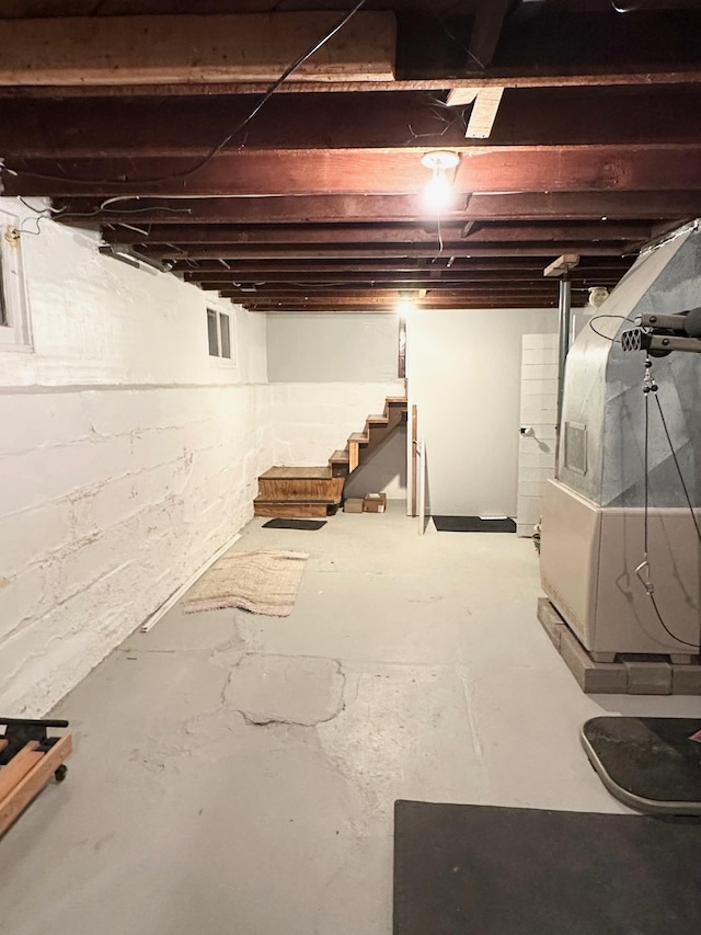 view of basement